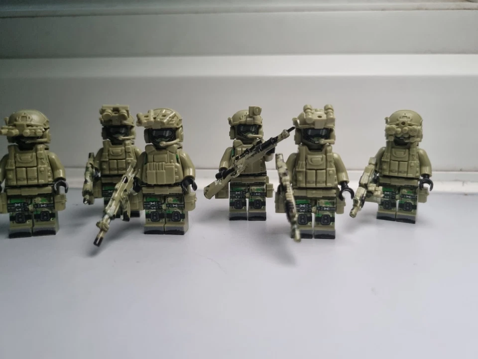 6x Custom Military Urban Soldier Minifigures - Image 1 of 4