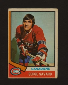 Vintage 1974 O-PEE-CHEE NHL Hockey Card #53 SERGE SAVARD HOF Montreal Canadiens - Bild 1 von 2
