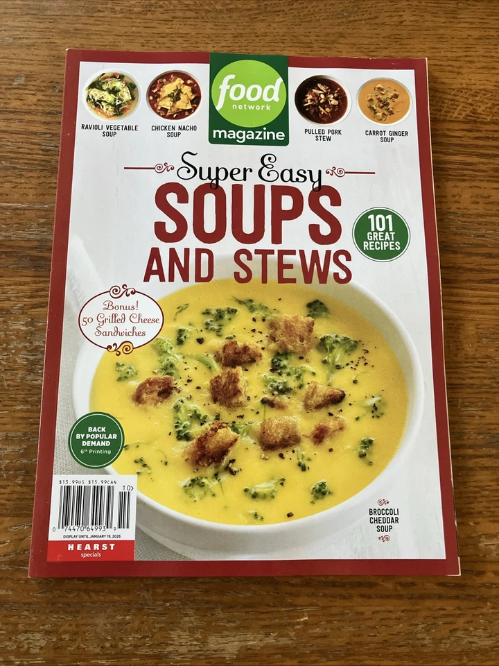 Food Network Magazine Super Easy Soups and Stews 2025 - 101 Great Recipes - Image 1 of 3