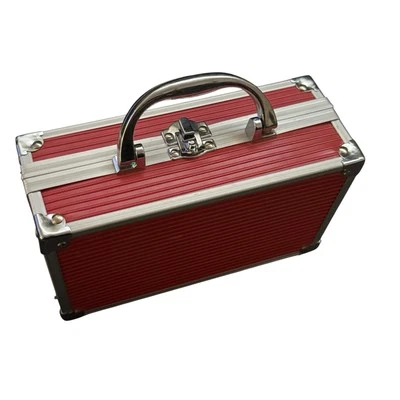Red & Silver Alluminum Case for Makeup/Tools - Image 1 of 4