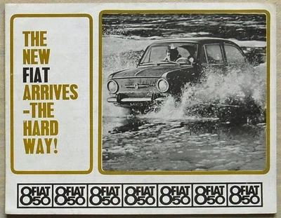FIAT 850 Car Sales Leaflet Brochure c1968 - Image 1 of 3