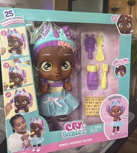 Cry Babies Emma's Morning Routine Interactive 13.6" Baby Doll Toy New with Tag - Picture 1 of 5