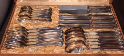 Versilbertes Besteck 24-teilig – Herm. zur Nieden Solingen – 90er Silberauflage - Bild 1 von 4