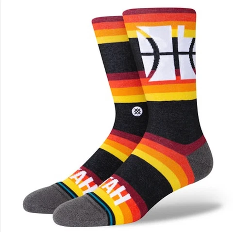Men's Utah Jazz NBA Basketball Stance 2021/2022 City Edition Socks Size - Large Cover