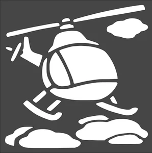1- 8x8 inch Stencil, (TD-56) Helicopter (6mil)***** - Picture 1 of 2