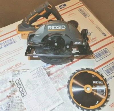 ✅ NEW RIDGID R8652 18V GEN5X Cordless 7-1/4 INCH Circular Saw (Tool Only)W BLADE - Image 1 of 3