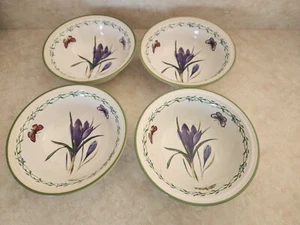 4 Studio Nova Garden Bloom Fruit Dessert Bowls 5 3/4" LOOK UNUSED - Picture 1 of 5