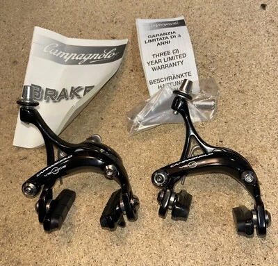 Conjunto de pinças de freio Campagnolo Veloce aro - Novo nunca usado - Pivô de duelo preto - Imagem 1 de 4