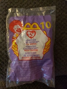 1999 McDonald's Ty Teenie Beanie Baby Stretchy the Ostrich #10 Happy Meal Toy - Picture 1 of 2