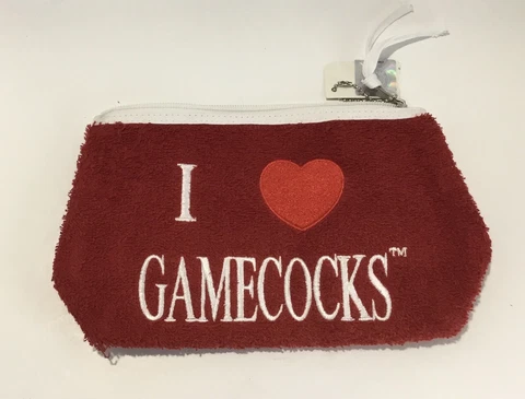 I Love South Carolina Gamecocks Terrycloth Purse Wristlet By Alan Stuart New Cover