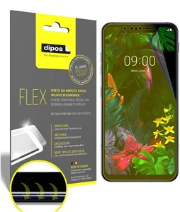 3x LG G8s ThinQ Schutzfolie Folie, 100% Displayabdeckung, dipos Flex - Bild 1 von 5