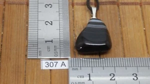 Pendentif AGATE + cordon reglable mineraux pierre roulée reiki esoterisme bijou - Imagen 1 de 1