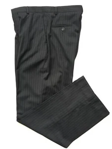Calvin Klein Boy Youth Black Striped Dress pants size 20 Years old Classic New - Picture 1 of 4