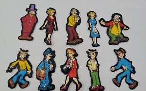 Vintage Puffy Vinyl Magnet Lot of 10 Comic Book Character Blondie Dagwood 1974