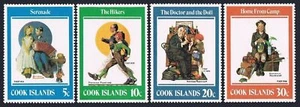 Cook Isls 683-686, MNH. Michel 830-833. American Life by Norman Rockwell, 1982. - Picture 1 of 1