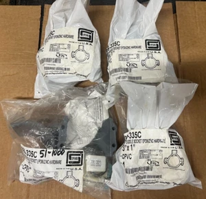 Lot of 4 Spears 3" x 1" CPVC 866-335C Clamp Saddle Socket EPDM/Zinc Hardware New - Picture 1 of 4