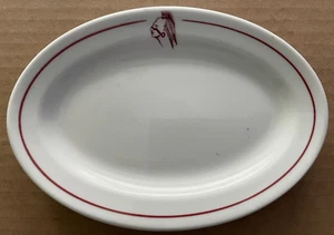 Vintage NATIVE AMERICAN INDIAN Restaurant Mayer China Oval Plate #2 - Picture 1 of 4