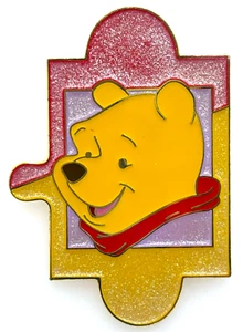 EXTREMELY RARE! DISNEY Store Trading Pin - Winnie the POOH Portrait PUZZLE Piece - Picture 1 of 2