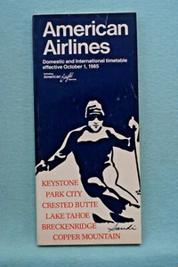 American Airlines Domestic & International Timetable - Oct 1, 1985 - Picture 1 of 1