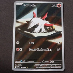 Larvesta SV08: Wogende Funken Pokemon Shiny Rare Holofoil 196/191 NM - Bild 1 von 6