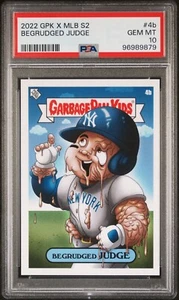 2022 GPK x MLB S2 Garbage Pail Kids 4b Aaron Judge BEGRUDGED PSA 10 GEM - Picture 1 of 2
