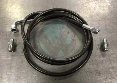 Línea de embrague de acero inoxidable Gunmetal para 92-01 Honda Prelude repuesto completo Foto 1 de 4