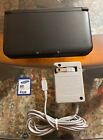 Nintendo 3DS XL Black Console (SPR-001) TESTED/WORKING - Charger + 4GB SD