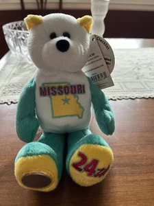 Missouri 2003 US Mint Quarter, Coin Bear with original (2) Tags, 6" high seated - Picture 1 of 3