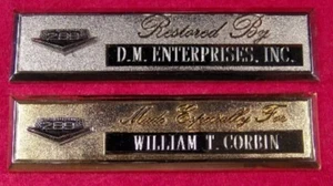 FORD 289 HI PERFORMANCE - CUSTOM ENGRAVED DASH PLAQUE - Picture 1 of 1