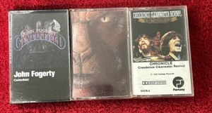 Creedence Clearwater Revival John Fogerty 3 Cassette lot Chronicle Centerfield + - Picture 1 of 3