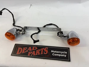 Harley rear turn signals directionals relocation mount look - Picture 1 of 4