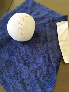 Babies r us white baseball lovey Blue Soft Security Blanket 2013 Toys RUs  koala - Picture 1 of 6