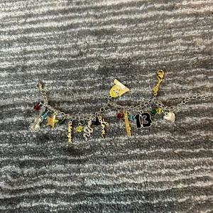Taylor Swift Inspired Bracelet Eras Charms Silver & Gold Tone Swiftie TS New - Picture 1 of 9