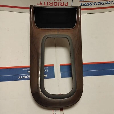 00-01 INFINITI I30 CONSOLA CENTRAL PALANCA DE CAMBIOS BISEL ALMACENAMIENTO MADERA GRANO OEM Foto 1 de 4