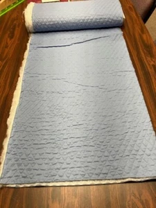 Blue Quilted Fabric by Springs Creative Sold 5 Yards small diamonds. - Picture 1 of 1