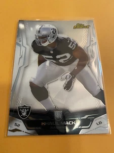 2014 Topps Finest Khalil Mack RC 119 SP Chicago Bears novato Oakland Raiders - Imagen 1 de 5