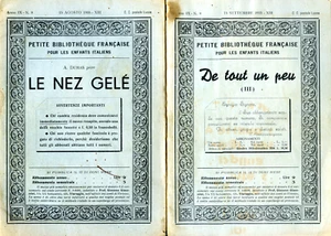 PETITE BIBLIOTHEQUE FRANCAISE Pour les Enfants Italiens  N°2 libretti N°8-9-1935 - Picture 1 of 20