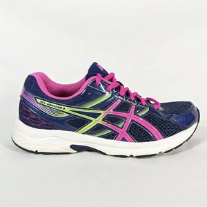 Asics Gel Contend 3 Womens Running Shoes Size 6 Pink Blue Green - Picture 1 of 10