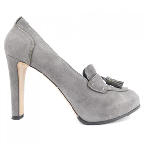 GIANVITO ROSSI Size 38 Women's Suede Pumps in Gray - Picture 1 of 6