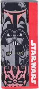 Star Wars Face Towel Face Up Vader/Maul/Boba/Grievous 100% Cotton Towel 34×80cm - Picture 1 of 5
