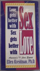 Love Gets Better With Sex, Sex Gets Better With Love VHS Ellen Kreidman PhD NEW - Picture 1 of 2