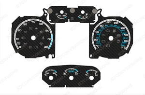 Tarjetas de esfera de carbono Ford Focus ST Mk2.5 8 colores indicadores - Imagen 1 de 8