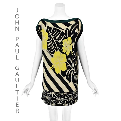 JEAN PAUL GAULTIER MAILLE FEMME Vintage Knit Mini Shift/Tunic/Cover Up SZ Med - Image 1 of 4