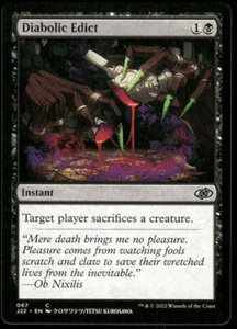 4x Diabolic Edict - ANIME ART - Jumpstart 2022 casi nuevo - como nuevo - Magic The Gathering - Imagen 1 de 2