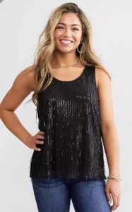 Buckle Daytrip Women’s Top With Sequins Size XS New With Tags - Picture 1 of 8