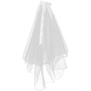  Borde enrollable Boda Nupcial Velo Lazo Velo Novia Cabello Accesorio Compromiso Boda - Imagen 1 de 12