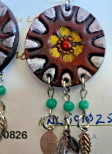 Earrings-Nu-Line Wanna B Indian Dream Catcher - Hand Made here in SOFL - Picture 1 of 2