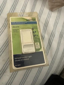 NEW Leviton 600-Watt Single-Pole/3-Way Incandescent Dimmer On Off White 6633-PLW - Picture 1 of 2