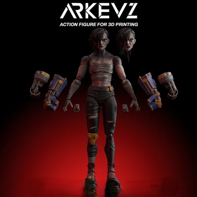 1/12 Vi Arcane Action Figure UNPAINTED - Image 1 of 4