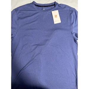 Neu mit Etikett Zelos kurzärmliges sportliches Herren-T-Shirt Rundhalsausschnitt Performance Oberteil - Bild 1 von 4